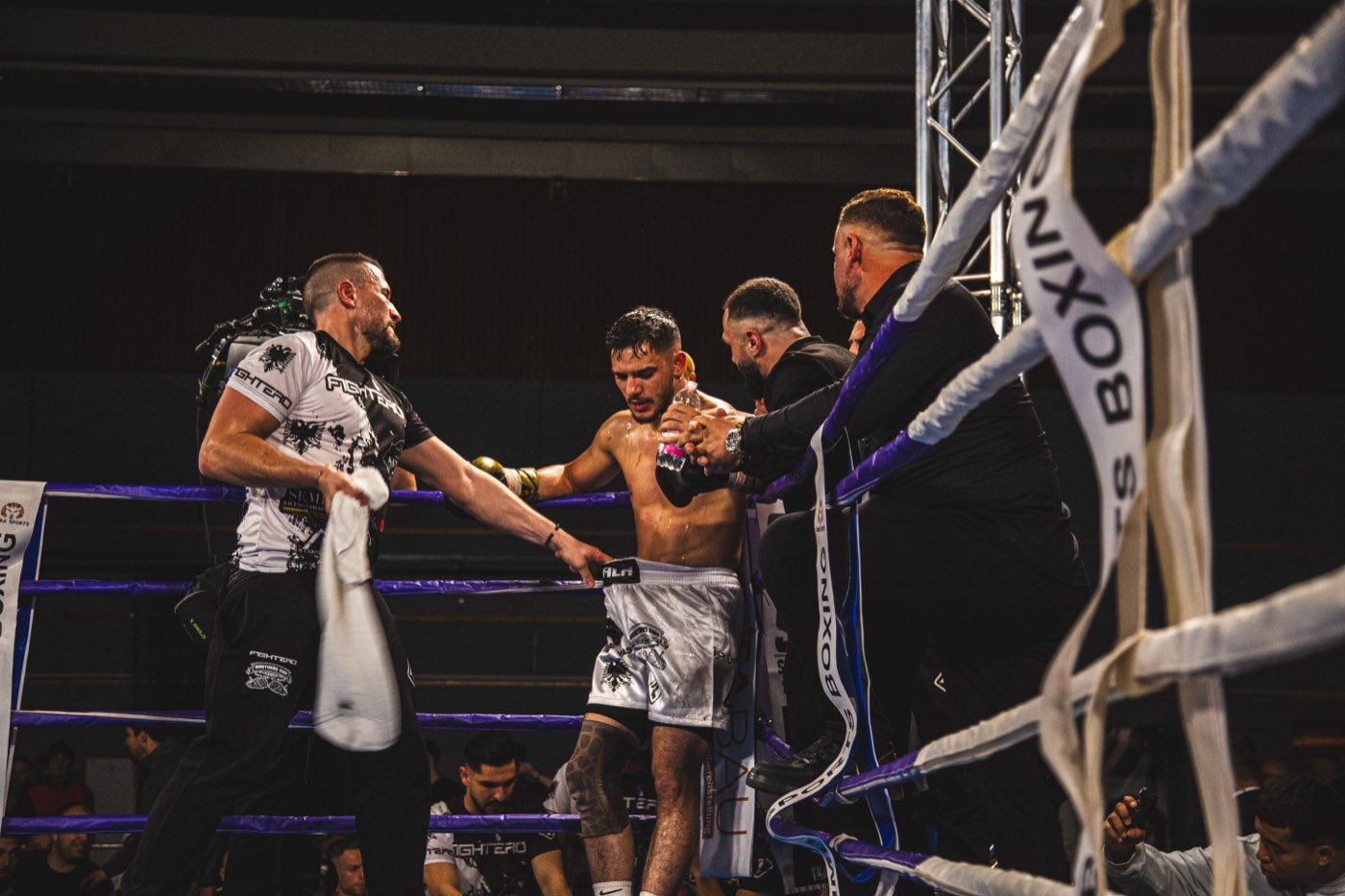 Nach dem Kampf im Ring